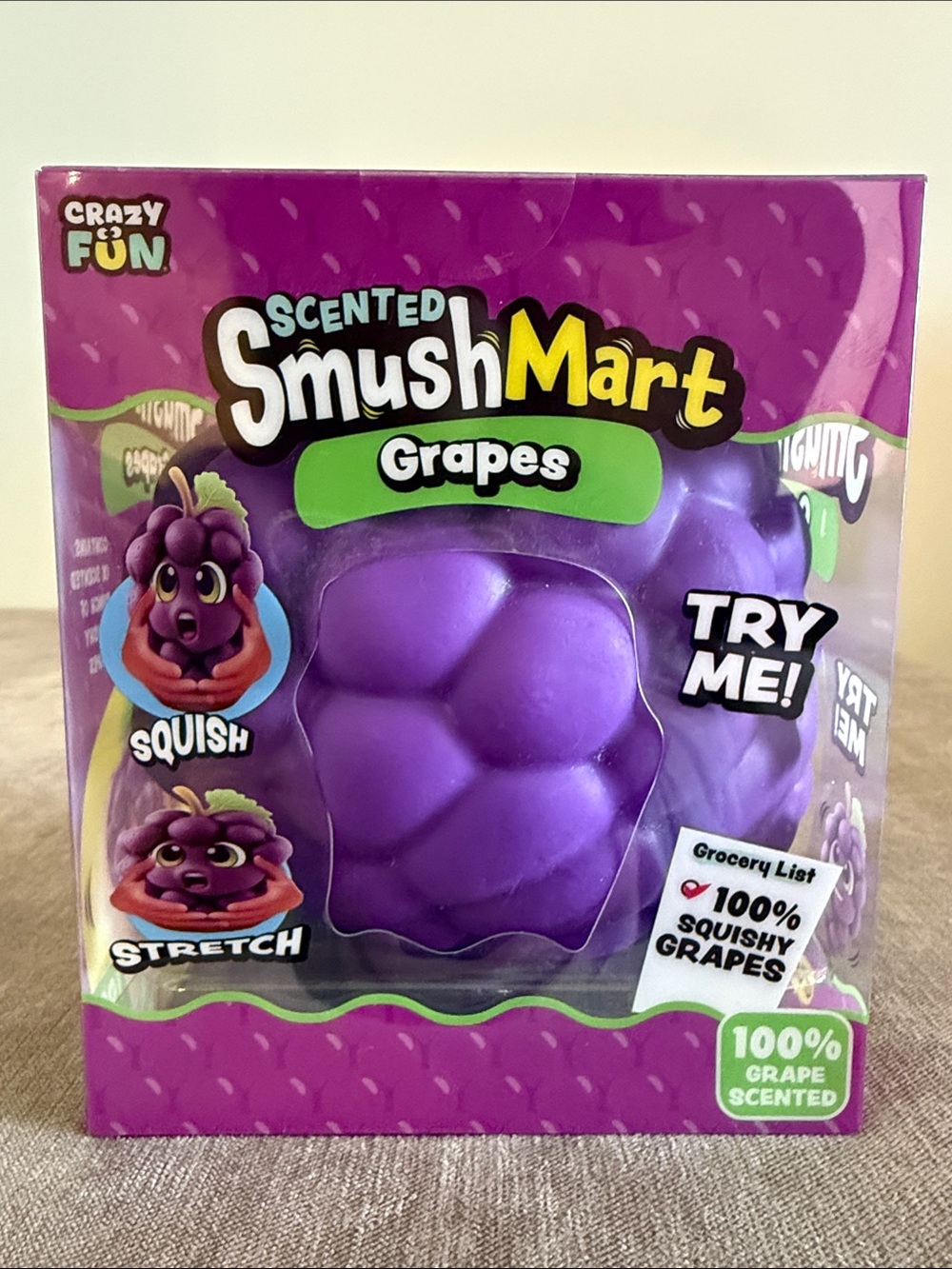 SmushMart Scented Grapes Squishy Toy - Purple